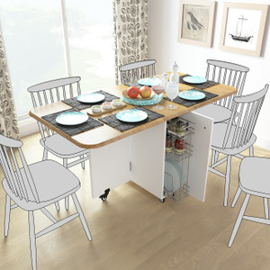 Studio Kook Abba Engineered Wood 6 Seater Dining Table