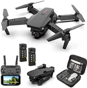 DRONE i 4K WIFI Dual Camera Drone for Adults & Kids with 2 Batteries and Toy Drone