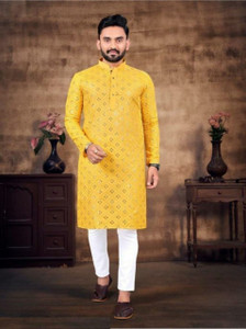 SHIVGARMENT Men Kurta Pyjama Set