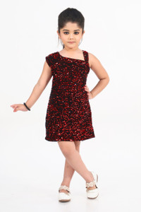 RRFASHION Girls Above Knee Party Dress