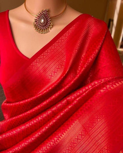 Quit-X Self Design, Woven Kanjivaram Cotton Silk, Jacquard Saree