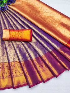 AARAANA Woven Banarasi Pure Silk, Art Silk Saree