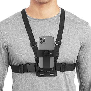 Adofys Mobile Phone Chest Strap Mount GoPro Chest Harness Holder for VLOG/POV Strap