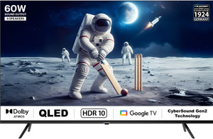 Blaupunkt 126 cm (50 Inch) QLED Ultra HD (4K) Smart Google TV with 60W Sound Output HDR 10 | Dolby Atmos | DTS Trusurround | Google Assistant | Dual Band Wi-Fi