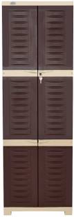Supreme Fusion-03, Plastic Almirah For Storage-G.Brown Plastic Cupboard