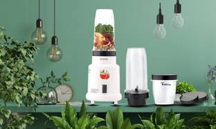 Tenring Compact & Portable Personal Mixer Grinder | Efficient Stainless Steel Blades 550 W Juicer Mixe...