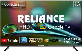 Reliance 109 cm (43 inch) Full HD LED Smart Google TV 2025 Edition with Next Generation Google Smart F...