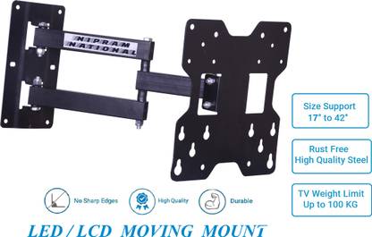 NIPRAM NATIONAL LED Movable Tv Mount realme 80 cm (32 inch) HD Ready LED Smart Android TV (TV 32) realme NEO 80 cm (32 inch) HD Ready LED Smart TV (RMV2101) realme 80 cm (32 inch) Full HD LED Smart Android TV (RMV2003) Full Motion TV Mount