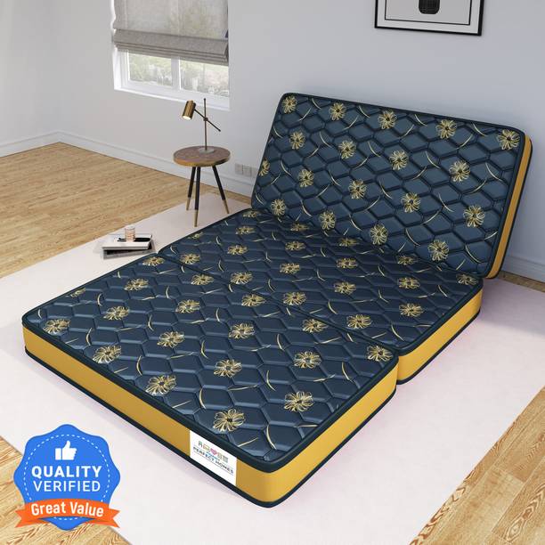 Flipkart Perfect Homes Magix Three Folding/Travel Mattress 5 inch Single High Density (HD) Foam Mattress