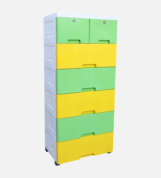 The Tickle Toe The Tickle Toe Child Safe Chest of Drawer| Storage Solution| Kids Organizer Plastic Free Standing Chest of Drawers