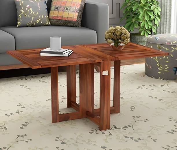 NMT Sheesham Wood Folding Coffee Table, Wooden Garden & Outdoor Table For Home, Café Solid Wood Coffee Table