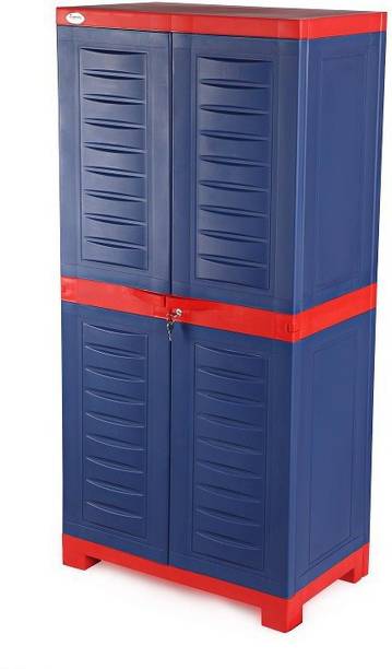 Supreme Fusion 02 (Size 4*2ft) Multi Purpose for Home Medium Size Plastic Cupboard