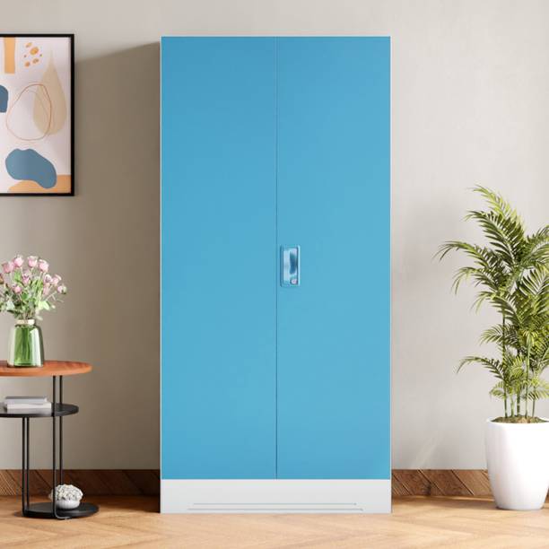 Godrej Interio Slimline 2 Door with Locker and Drawer Metal Almirah