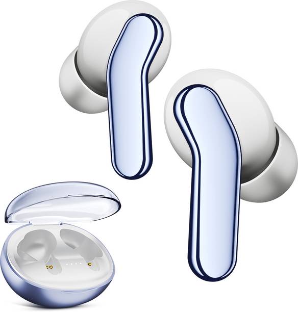 Mivi Duopods I6, 55Hrs PT, HD Call, Fast Charging, 3D Sound, 9EQ Modes App Supp, IPX4 Bluetooth