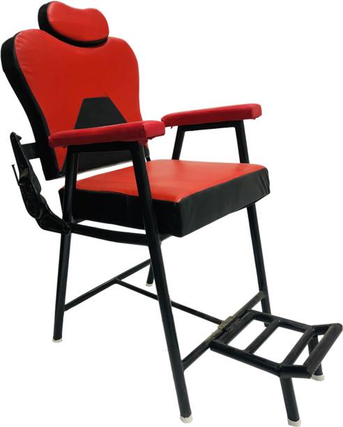 TARUN GRAMUDYOG Ultimate Relaxation push back chair Massage Chair for saloon barber (Black-red) Massage Chair
