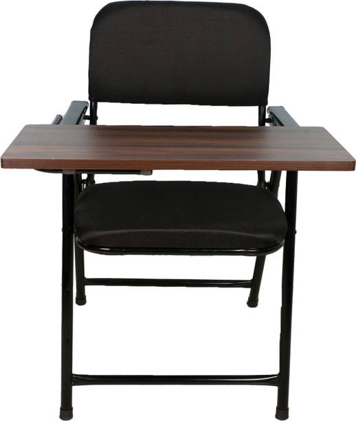 FURNIMAX Folding Study Chair With Cushion & Adjustable Writing Pad Fabric Study Folding Chair