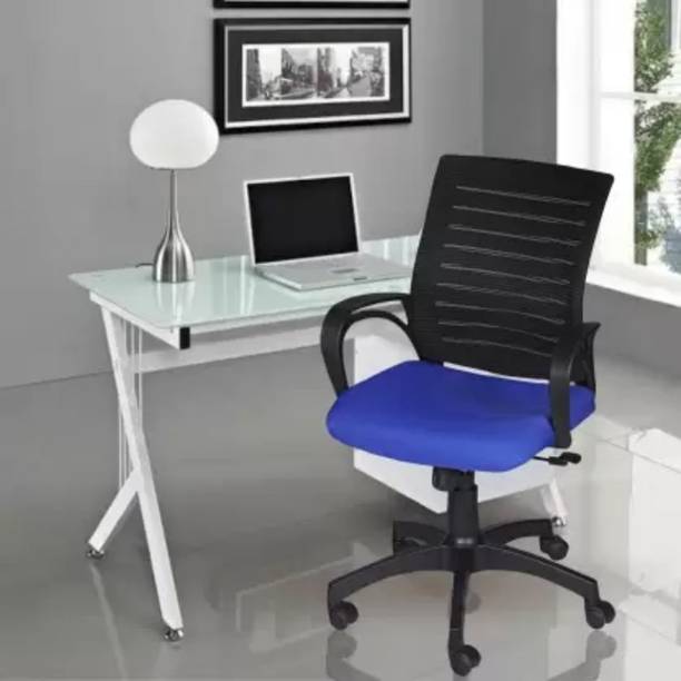 KVS INDIA Bonzai Mid Back Office Chair Fabric, Mesh Office Arm Chair
