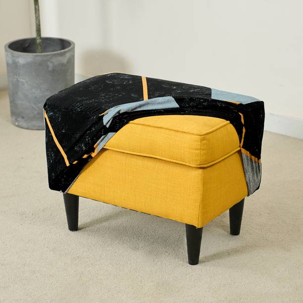 HOKiPO Polyester Abstract 1 Seater Chair Cover