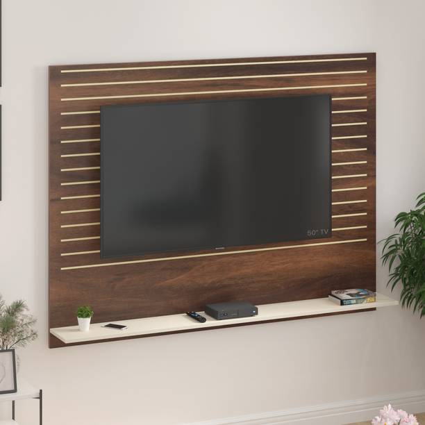 BLUEWUD Reyloye Wall Mount TV Set Top Box Stand/TV Cabinet with Shelves Engineered Wood TV Entertainment Unit
