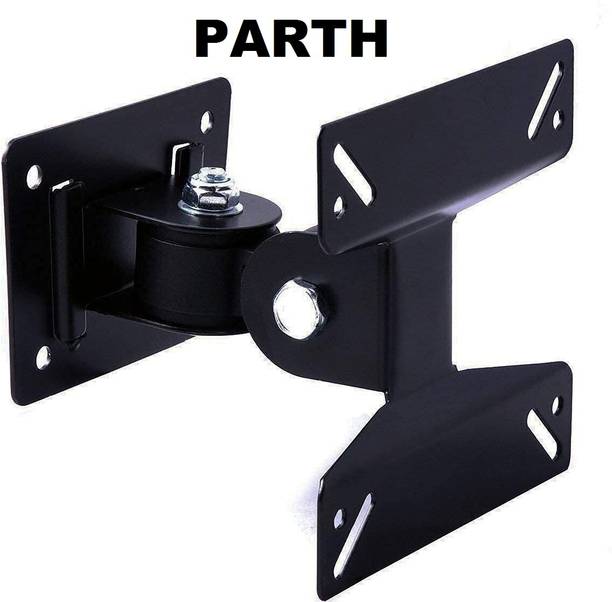 parth 14" to 26" LED Wall Bracket Holder 180 degree rotation (15 Degree Tilt UP/DOWN) For MI, Realme, Oneplus, Sony, Samsung, Panasonic, LG, VU and All Brands LED,LCD,OLED,UHD,4K,Plasma,Smart TV's Suitable Full Motion TV Mount