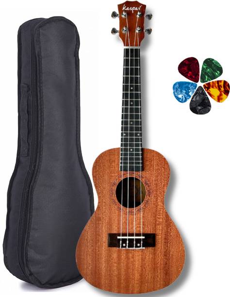 Urban Infotech Brown Musical Ukulele 24" Concert Size Mahogany wood with Bag Concert Ukulele